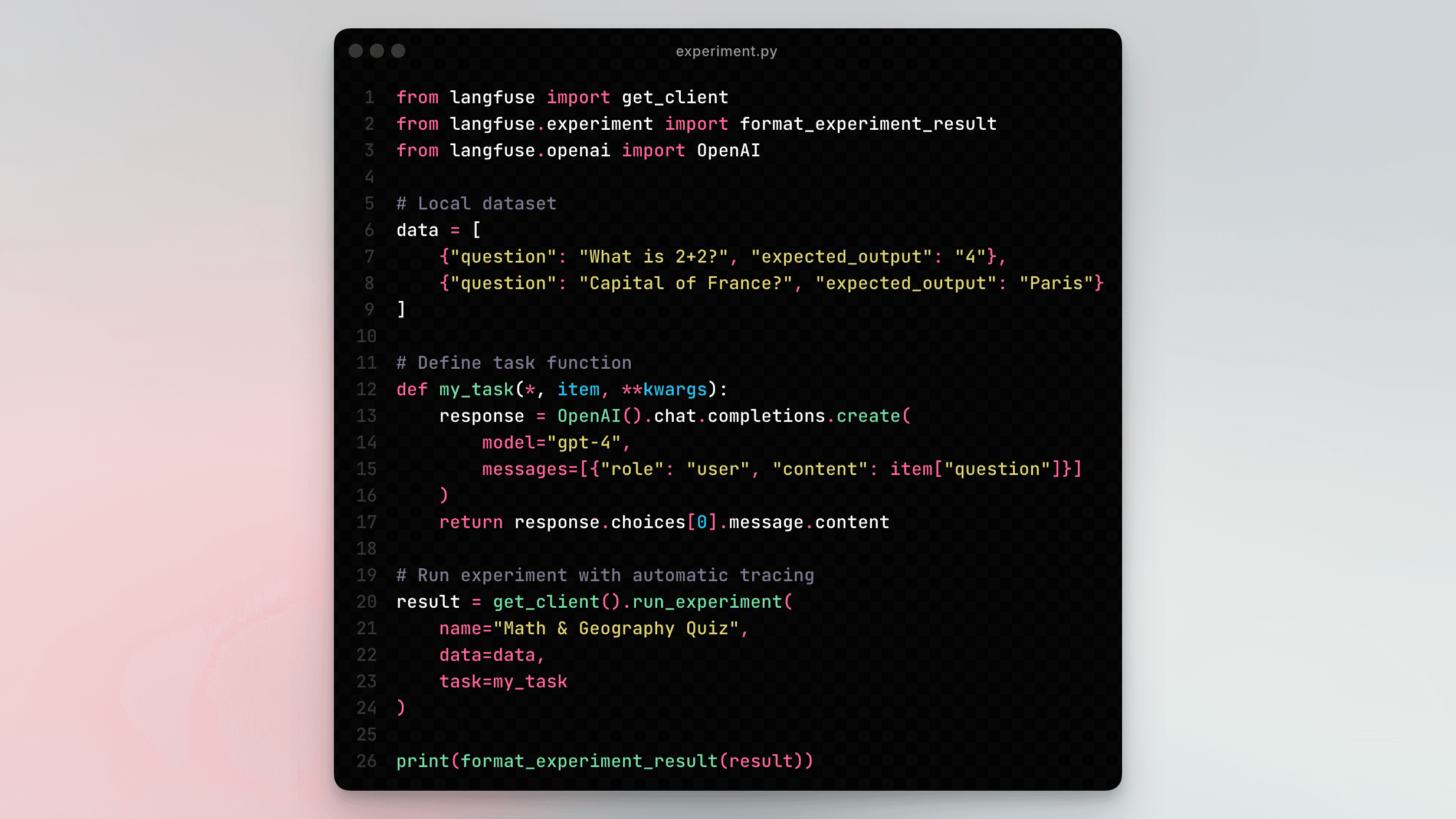 Experiment Runner SDK